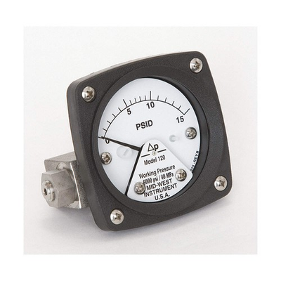#ad MIDWEST INSTRUMENT 120 AA 00 OO 15P Pressure Gauge0 to 15 psi 3GUZ3 $223.94
