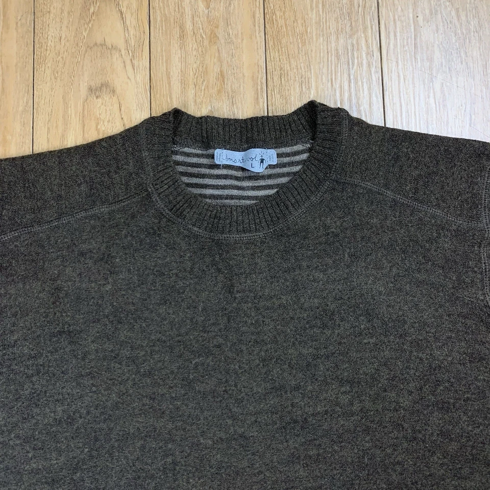 Smartwool Sweater Men L Brown 100% Merino Wool Crew Neck Pullover *READ - Image 4 of 4