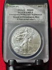 2020(P) American Silver Eagle ASE DOLLAR ANACS MS 69 EMERG PROD STK PHILA #T3827
