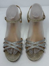 Badgley Mischka American Glamour Heels Womens 9.5 Silver Rhinestone Bridal 0706s