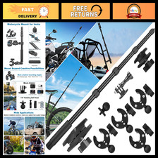 Motorcycle Handlebar Mount Kit for Insta 360 X4 X5 GoPro, 59" Selfie Stick