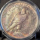 Fully Toned 1923 Silver Peace Dollar. A Great Looking High Grade Coin!