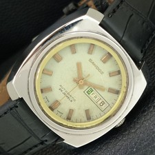 38MM VINTAGE SANDOZ AUTOMATIC SWISS MENS ORIGINAL DIAL WATCH a705532-3