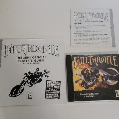 Full Throttle PC 1994 A HEAVY METAL ADVENTURE LucasArts: Tim Schafer Big Box No
