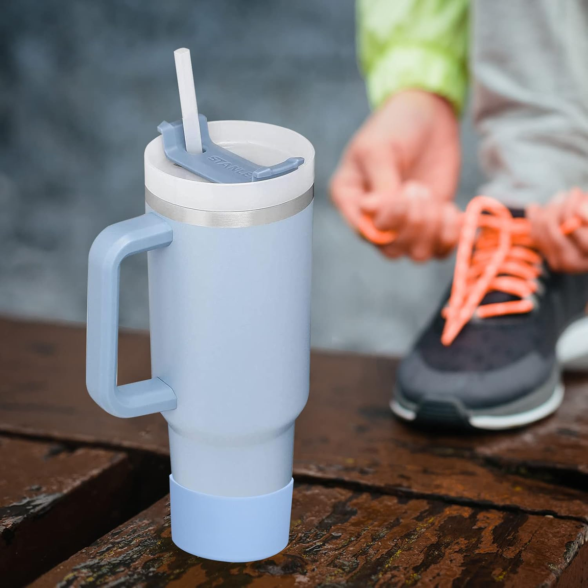 WUQID Pacote com 2 botas de silicone mistas para Stanley Quencher Adventure 1,13 l e Stanley