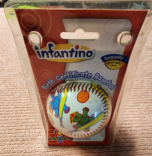   Infantino Birth Certificate Baseball Keepsake Baby  s My First Baseball NEW  