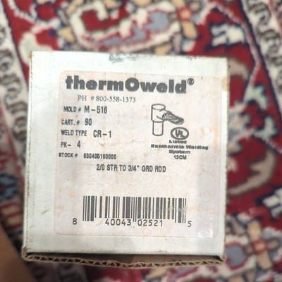 THERMOWELD M-516 MOLD, #2/0 STR to 3/4'' GRD ROD