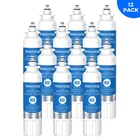 Waterdrop Refrigerator Water Filter, Replacement for LG® LT800P®, Pack of 12