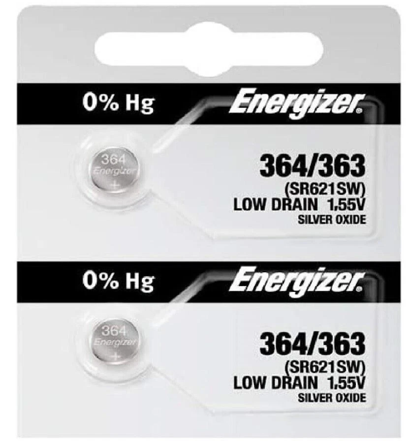 Energizer 364/363 SR621SW Silver Oxide Watch Battery (5, 40 OFF