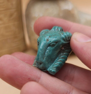 Rare Ancient Egyptian Khnum Statue Antique Pharaonic God of Creation BC Amulet