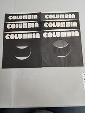 45 RPM 7" RECORD SLEEVES CO. SLEEVE 6 PACK SEE PHOTOS - Columbia SLV133