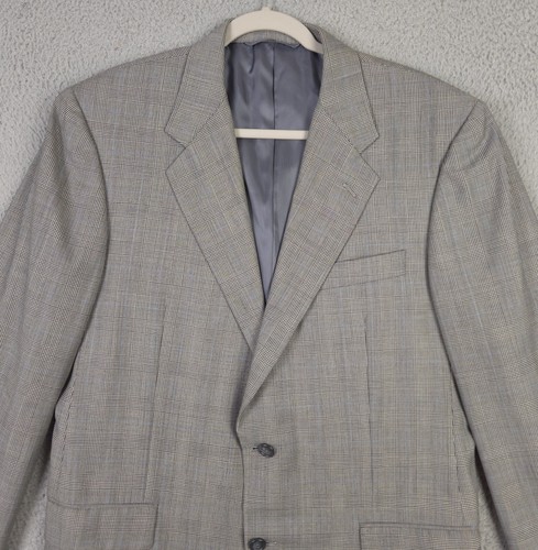 Hickey Freeman Worsted Wool Prince of Wales Glen Plaid Sport Coat Men's Size 41R - Picture 4 of 21