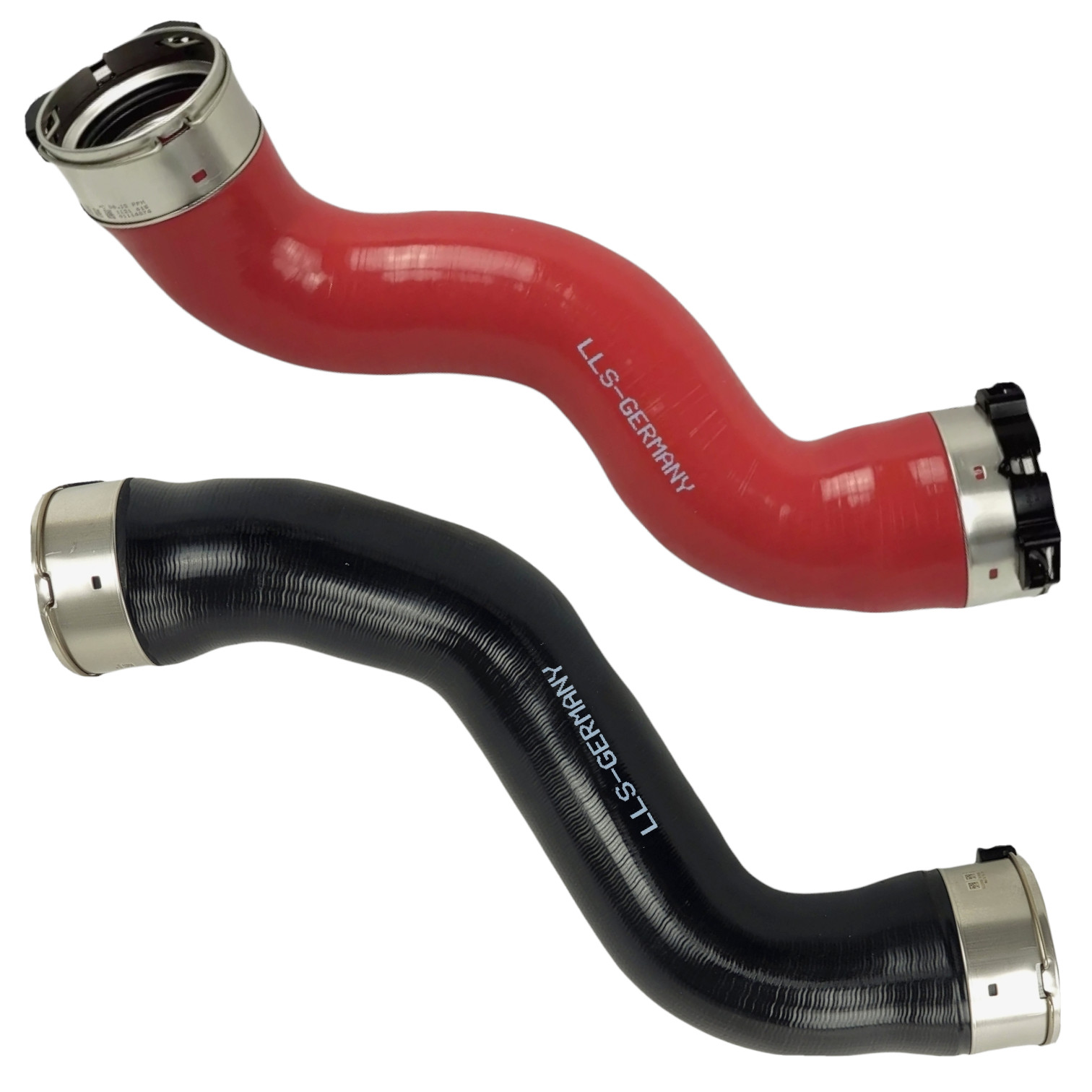 2x Turbo Hose Charge Air Hose for MERCEDES E-CLASS C207 COUPE 220CDI 250CDI