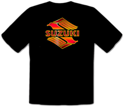 SUZUKI Auto Logo car SCHWARZE T-Shirt -242