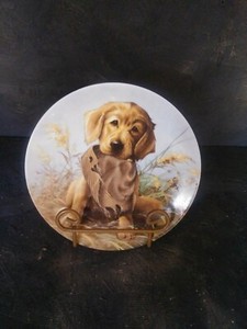 golden retriever collector plates