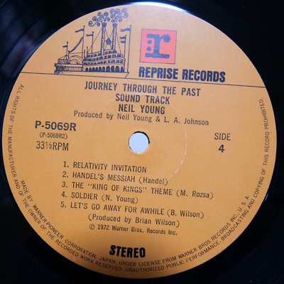 NEIL YOUNG / JOURNEY THROUGH THE PAST JAPAN ISSUE DOUBLE LP W/OBI