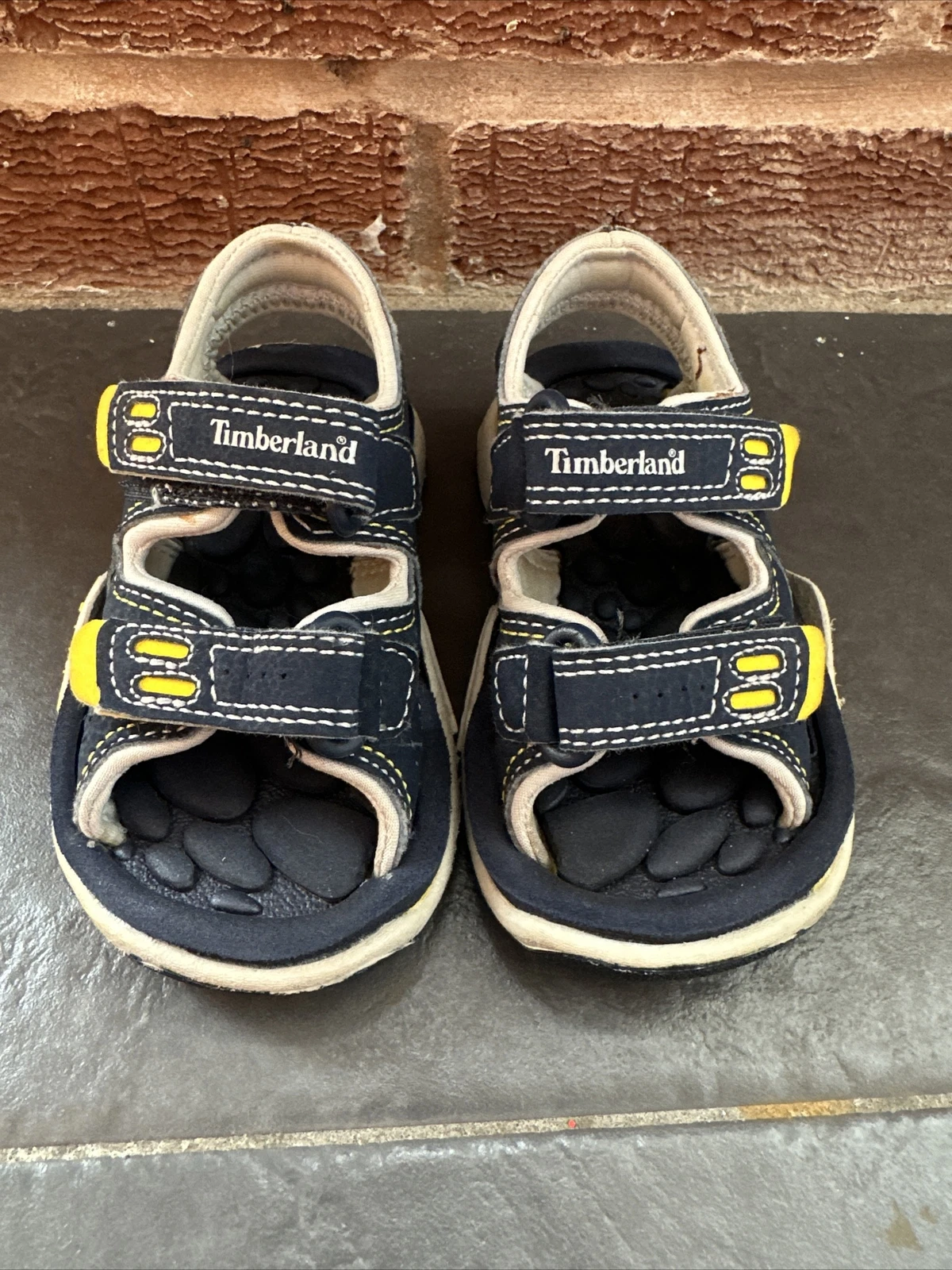 TIMBERLAND SANDALI TIMBERAND RAGAZZI TAGLIA 5 BAMBINO MARINO & GIALLO