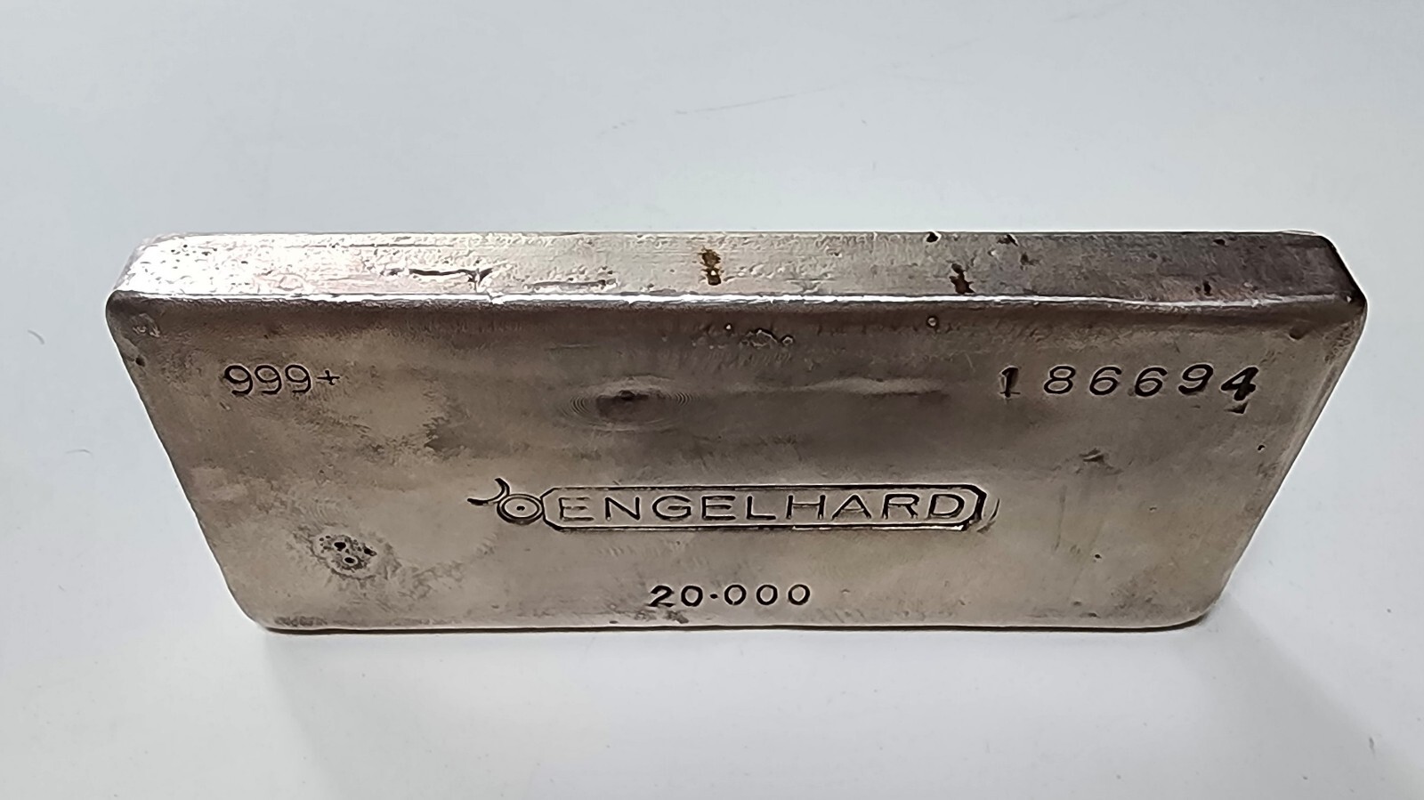 20 oz Rare Collectable .999 Vintage Engelhard Silver Bar eBay