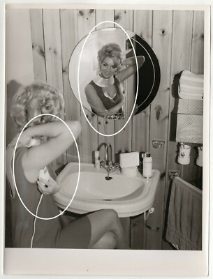 Orig archive photo Joachim Diederichs 1959 advertising ladies shaver epilator photo 2