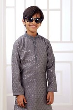 Indian Kids Ramadan Wedding Ethnic Embroidered Wear Kurta Payjama Set From India