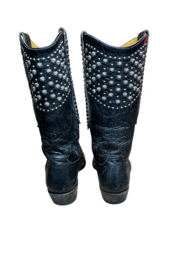 Old Gringo Leather Boot Black Leigh Anne Size 9B Studded Women - Picture 7 of 9