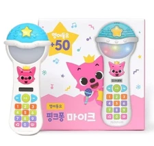 Pinkpong Microphone 50 Kids Song in English + Picture book Toy Fast Shipping