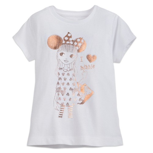 Disney Store Minnie Mouse Rose Gold Fan 