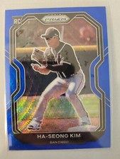 Ha-Seong Kim Rookie Blue Wave 57/60 2021 Panini Prizm Baseball