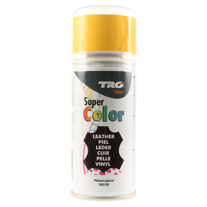 TRG Super Colour YELLOW 360 Dye Spray 150ml Vinyl Canvas Plastic