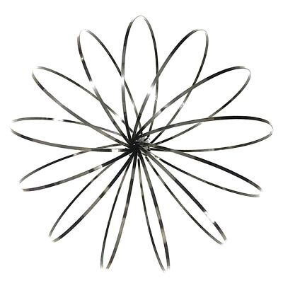 3D Black  Magic Flow Ring Toy Infinity Arm Kinetic Spring Slinky Juggle DanceX1