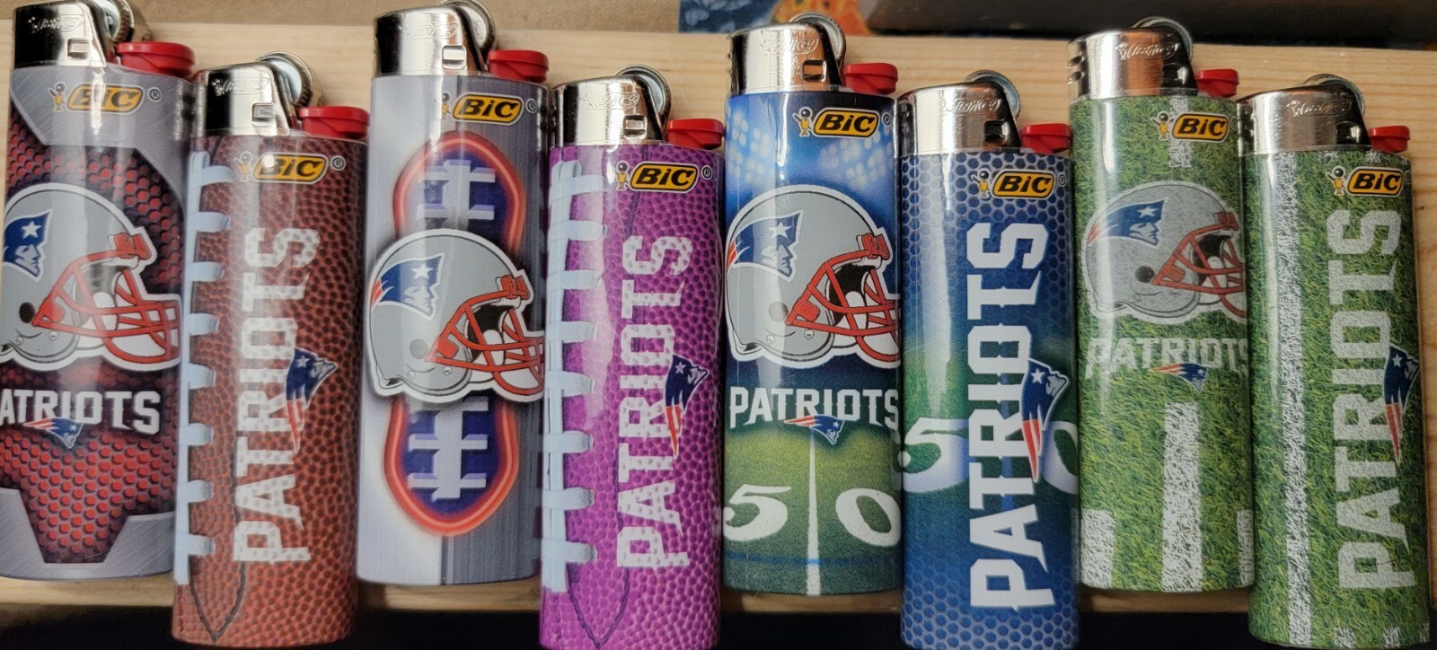 NFL Bic Lighters- New England Patriots 8 count