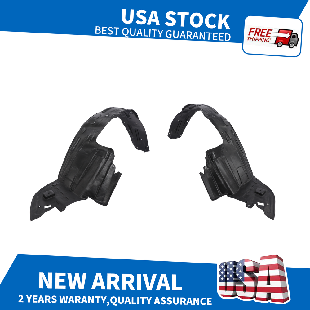 Left and Right Front Wheel Well Covers for Honda Odyssey 2005-2007