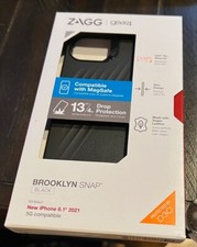 Funda a Presión ZAGG Gear4 Brooklyn con MagSafe para Apple iPhone 13 (6.1") - Negra