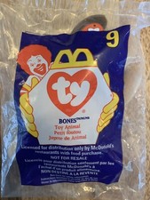Ty Teenie Beanie, Bones, McDonalds Series 9, New in Sealed Bag