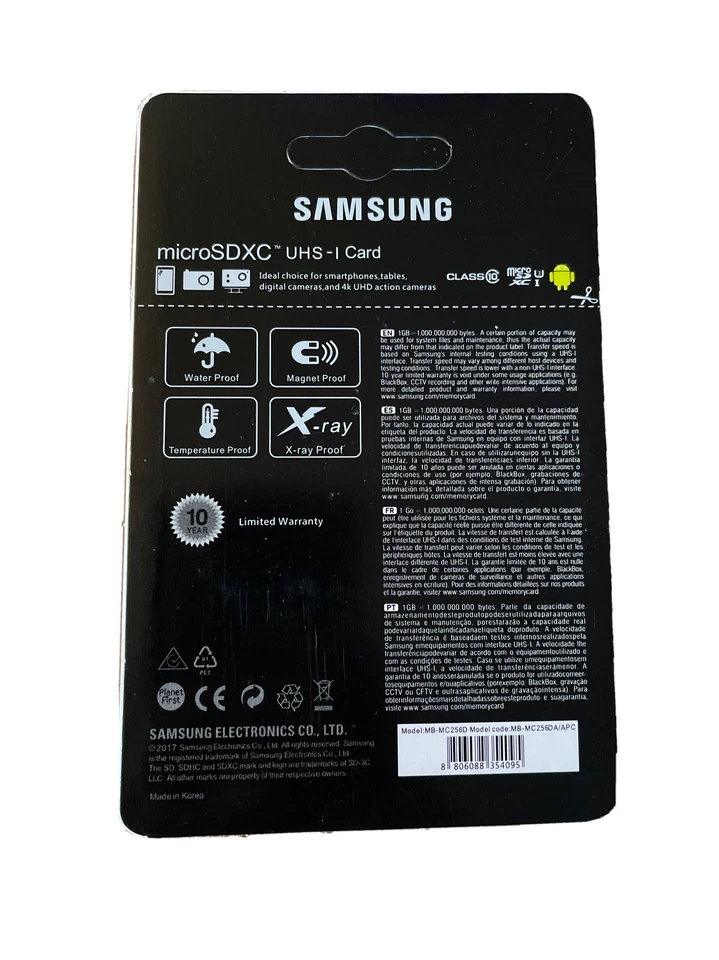 Samsung EVO Plus 256 Class 10 MicroSDXC Memory Card with SD Adapter -... - Image 2 of 4