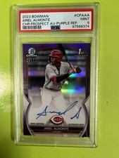 2023 Chrome Prospects Purple Refractor Ariel Almonte 41/250 PSA 9