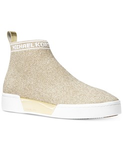 michael kors gold slip on sneakers