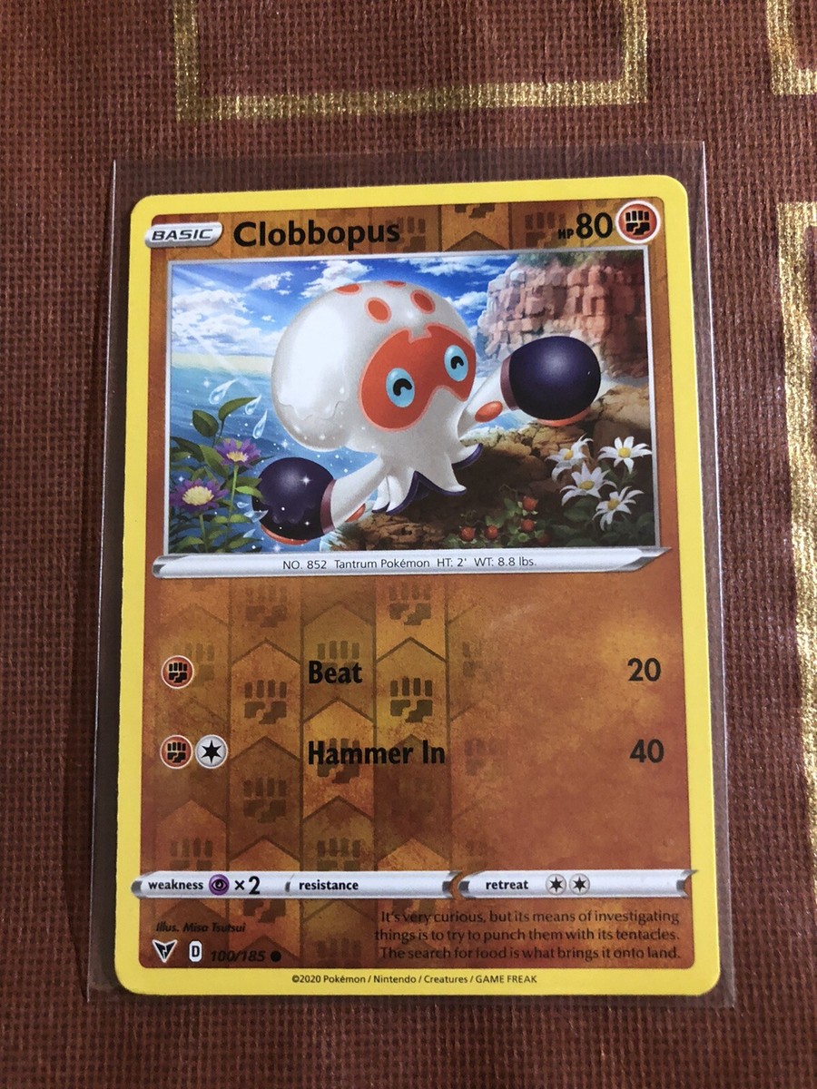 CLOBBOPUS Pokémon TCG SWSH Vivid Voltage 100/185 Reverse Holo