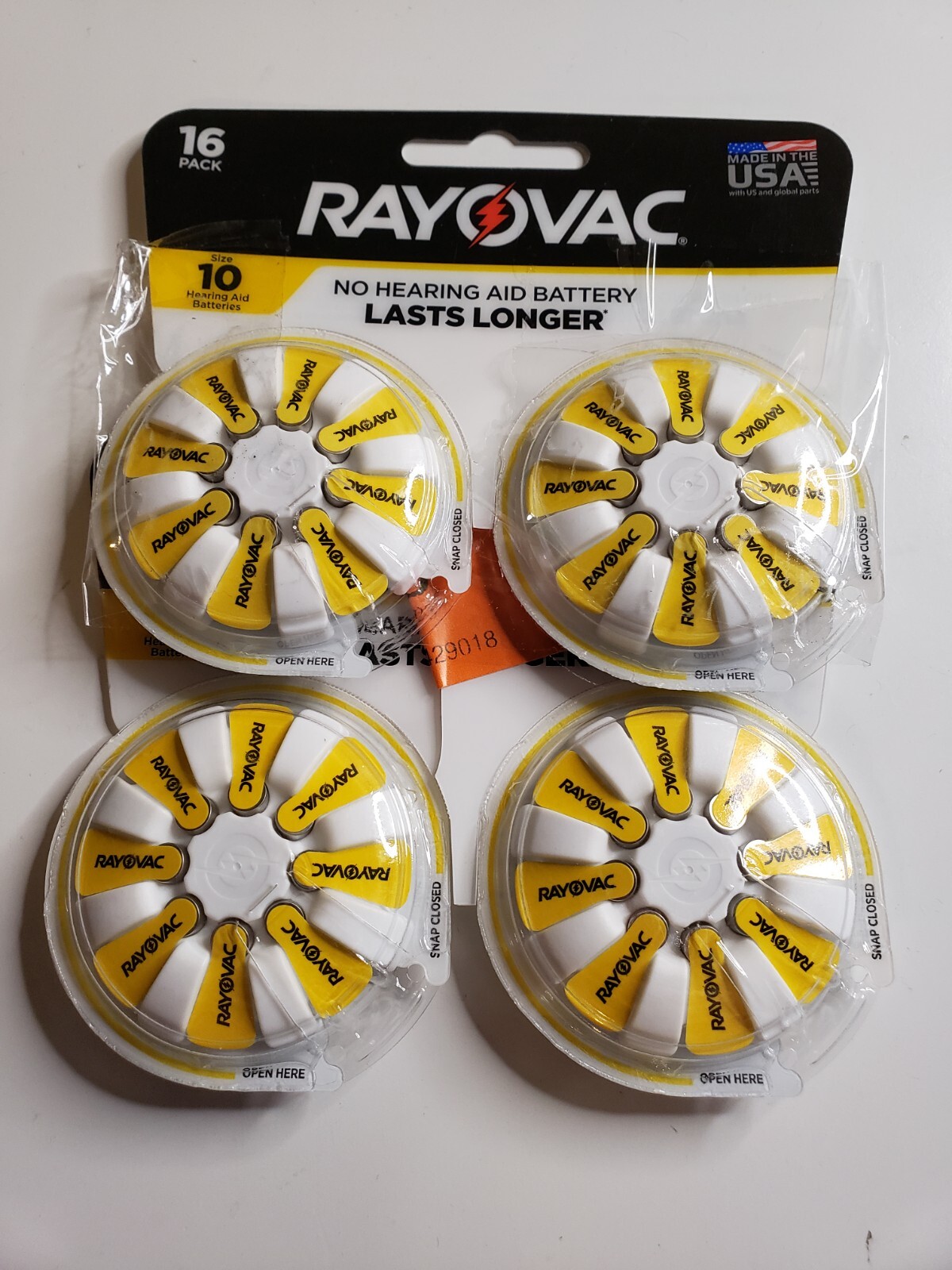 RAYOVAC 32Pack Size 10 Hearing Aid Batteries Expiration Date August