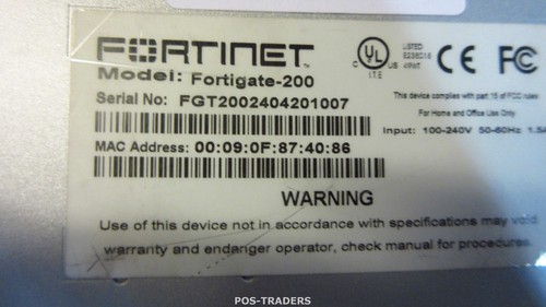 Fortinet FG200B Fortigate 200B Firewall Network Appliance Security NO HDD & EARS - Afbeelding 3 van 3