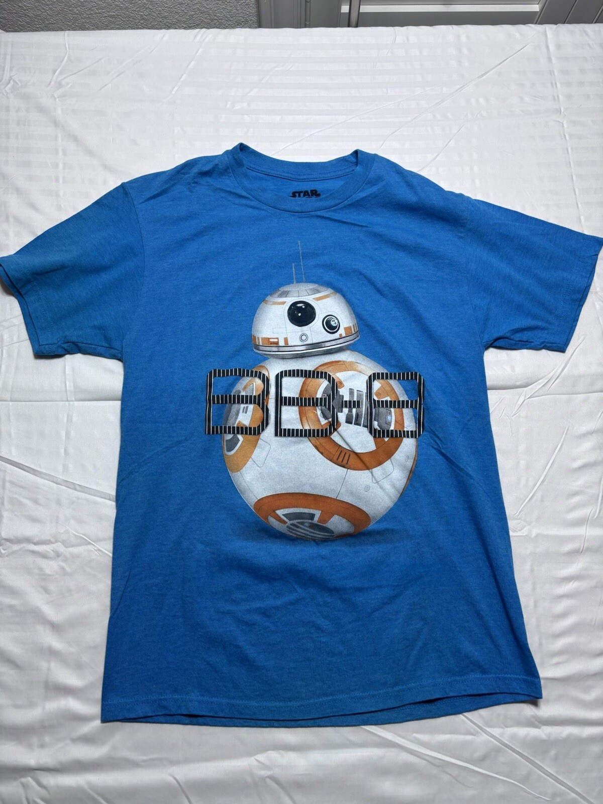 Star Wars BB-8 Men&rsquo;s T-Shirt Droid Blue Size Medium Soft Light Cotton Blend