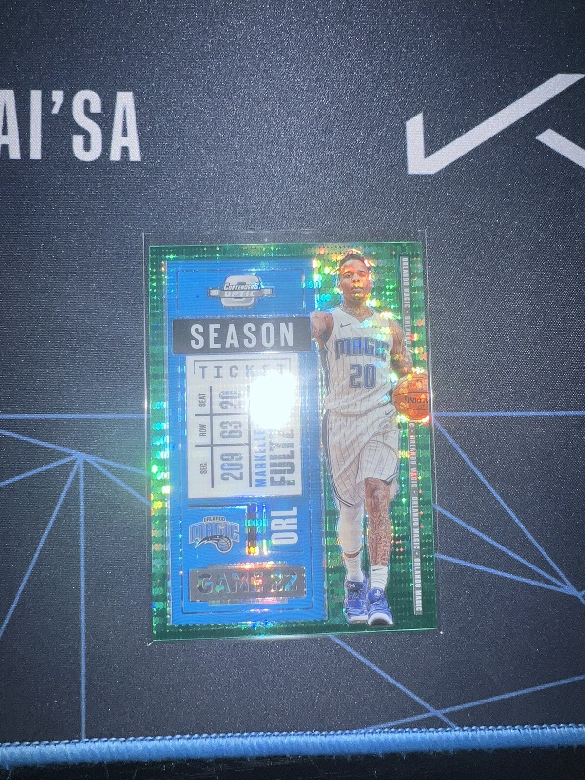2020-21 Contenders Optic MARKELLE FULTZ Season Ticket Green Wave /25