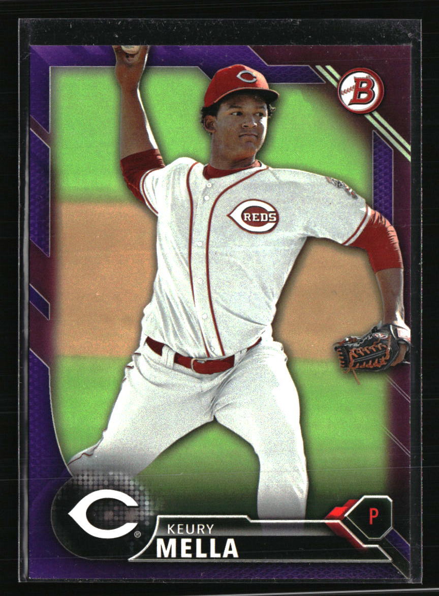 2016 Bowman Keury Mella #BP118 Baseball Card Serial #/250
