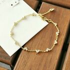Chain Bracelet White Crystal Kendra Scott Haven Heart Gold