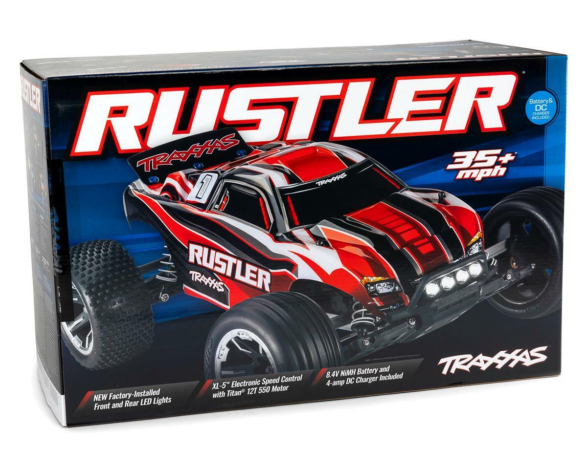 Traxxas Rustler 1/10 RTR Stadium Truck (Red) [TRA37054-61-RED]