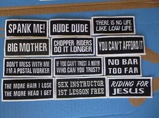 12 Biker/Motorcycle Patches