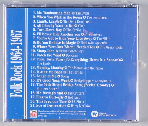 Time Life History of Rock N Roll Classics Folk Rock 1964-1967 CD OOP NEW Sealed - Picture 2 of 2