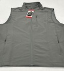 32 Degrees Heat Men's Soft Shell Full Zip Mock Neck Vest, Gray, Size M