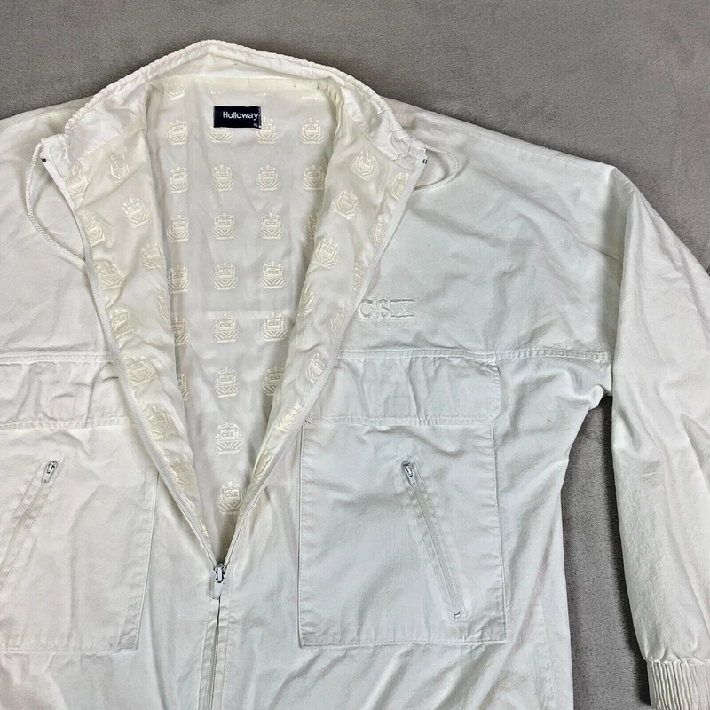 holloway vintage csx transportation railroad sportsmaster embroidered jacket