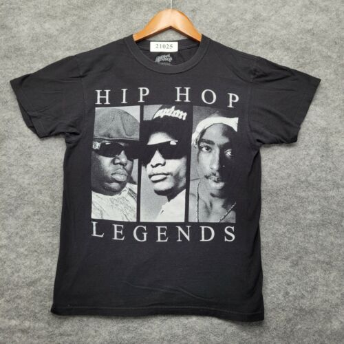 2Pac Biggie Eazy-E T-Shirt Small Black 90s Rap Music Rapper Tee